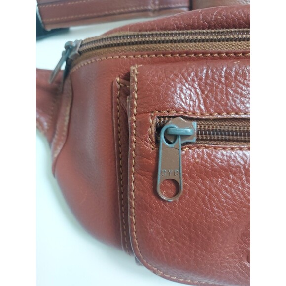 Vintage Unisex CHONGGEE Brown Leather Adjustable Waist Bag Fanny Pack - Picture 3 of 7
